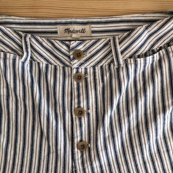 Madewell Pants - SOLD Madewell Emmett Wide-Leg Crop Pants in Stripe